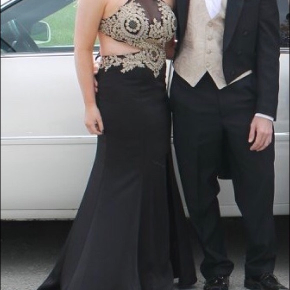 DAVE AND JOHNNY BLACK DRESS SIZE 5/6 - Picture 5 of 5